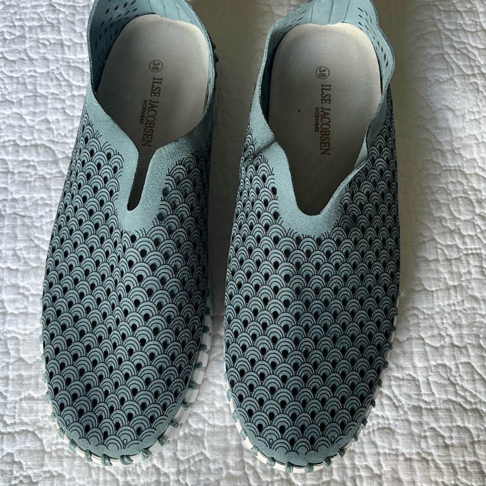 Ilse Jacobsen Teal Perforated Sneakers size 38 - Picture 7 of 7